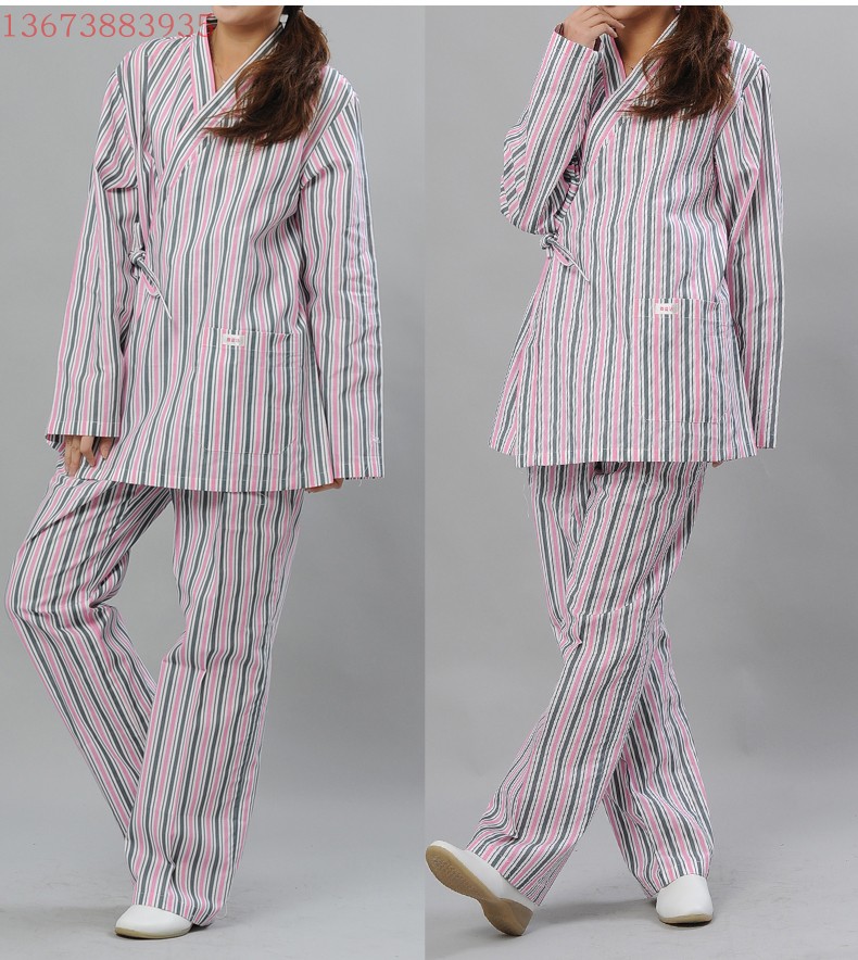 New patient clothing pure cotton patient clothing male and female patient clothing nursing patient clothing suit pajamas loose easy to wear and take off