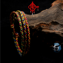 2018 New woven hand rope women hand woven knot bracelet colorful rope around the wrist three new products