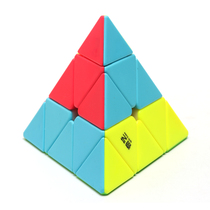 Qiyi Pyramid Rubiks Cube Triangle Second-order Third-order Fourth-order Alien Rubiks Cube Primary School Students Kindergarten Educational Toys