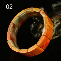 One price natural Warring States red Agate Seiko hand-cut bracelet send certificate 