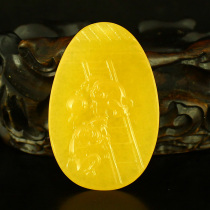 One-mouth price natural Indonesia gold field Sealwort Worker Engraving 27 gr pendants Pendant Tong Certificate