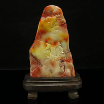 One-mouth price natural Fujian Shoushan stone hibiscus stone Seiko Seiko engraving pendulum piece Deep Mountain Friends to send certificate