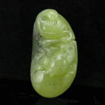 A port price natural Xinjiang and Tian jade pendant pendant from year to year with certificate of delivery