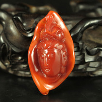 One-mouth price natural South red Manau Seiko engraving pendant pendants Guanyin 