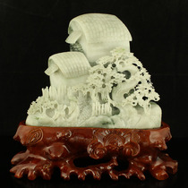 One port of price natural Nanyang unique mountain jade Seiko engraving 6 catties of heavy pendulum piece Xiangshan Yuci Certificate of delivery 