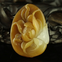 One price natural Xinjiang Hetian jade sugar material Seiko carved pendant pendant Many children and many blessings 