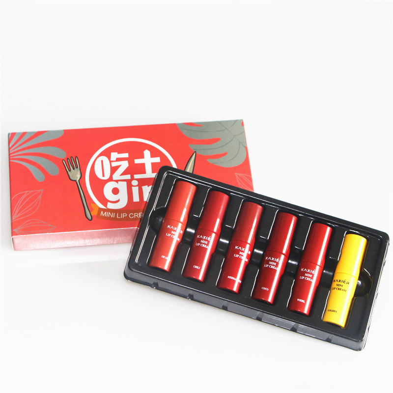 Pudaier lip glaze set màu mờ bí ngô ăn màu đất gạch đỏ son môi lỏng màu nhung bền màu không thấm nước - Son bóng / Liquid Rouge 	son bóng eglips water glaze tint	