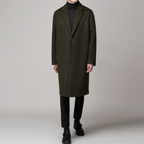 An ex-gratia wool coat with a long business Korean version of trendy fur and a mans Inn Wind Windcoat