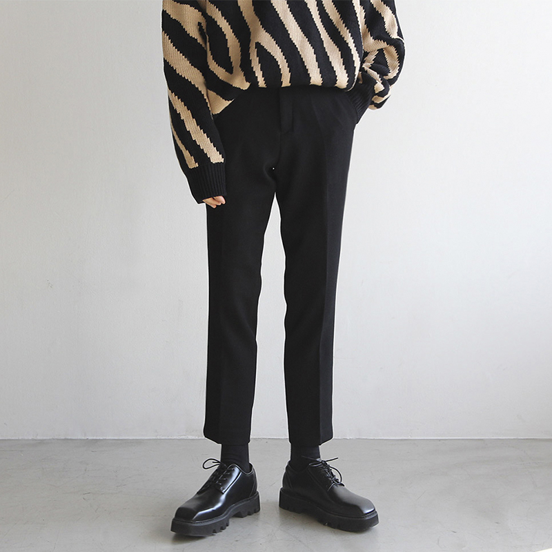 Fall Han Edition Current Package Pants Player Leisure pants Lax straight tube with ninety pants