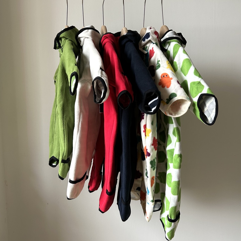 Swedish P Brand One-Piece Fleece Romper, Outdoor Wear, Jumpsuit