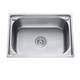 Kitchen sink single-slot SUS304 stainless steel washbasin large sink brushed thickened sink small single-basin package