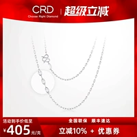 Платиновое ожерелье, платиновая цепочка до ключиц, подвеска подходит для мужчин и женщин