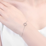 Платиновый модный регулируемый браслет, платина 950 пробы, простой и элегантный дизайн