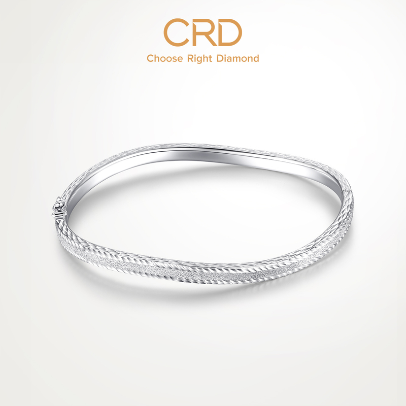Crd Streamlined Pt950 Platinum Bracelet for Women, Noble Lady White Gold Bracelet, Gold Bangle, Official Genuine Product Crd Streamlined Pt950 Platinum Bracelet for Women, Noble Lady White Gold Bracelet, Gold Bangle, Official Genuine Product