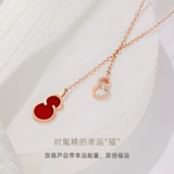 Бриллиантовая подвеска, золотое натуральное ожерелье, золото 18 карат, розовое золото