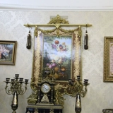 巴瑞特 Ретро роскошный дворцовый замок медная и керамическая декоративная настенная живопись камин