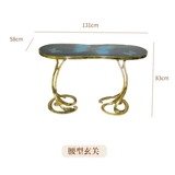 Итальянский легкий роскошь все -тока для ручной работы с керамической синей бабочкой.