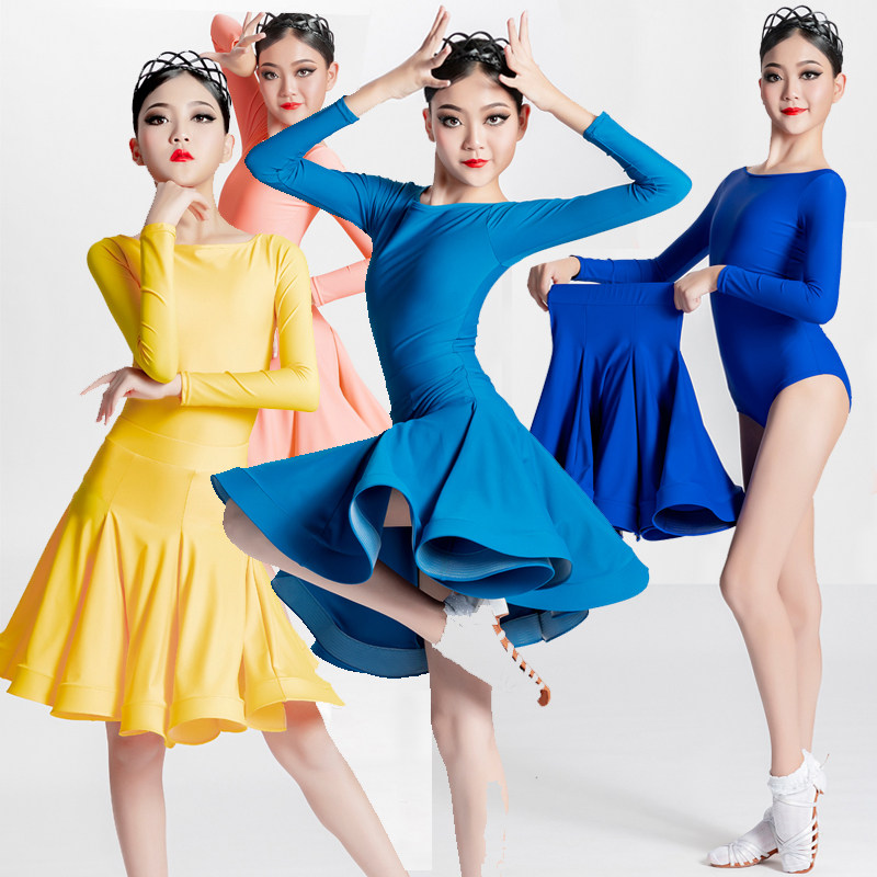 Young children Latin dance professional competition national standard clothes female children dance rules the art performance to perform the new