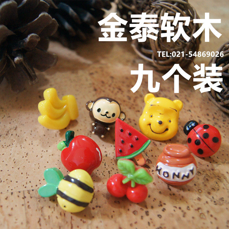 Shop Main DIY Soft wooden planks Nail Cork Photo wall Tnails Cartoon Wordnail Cartoon Series 9 Clothes