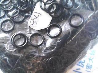 8 * 1 8x1 oil resistant wear resistant black tinting rubber material O-ring inner diameter 6 outer diameter 8 wire diameter 1 mm