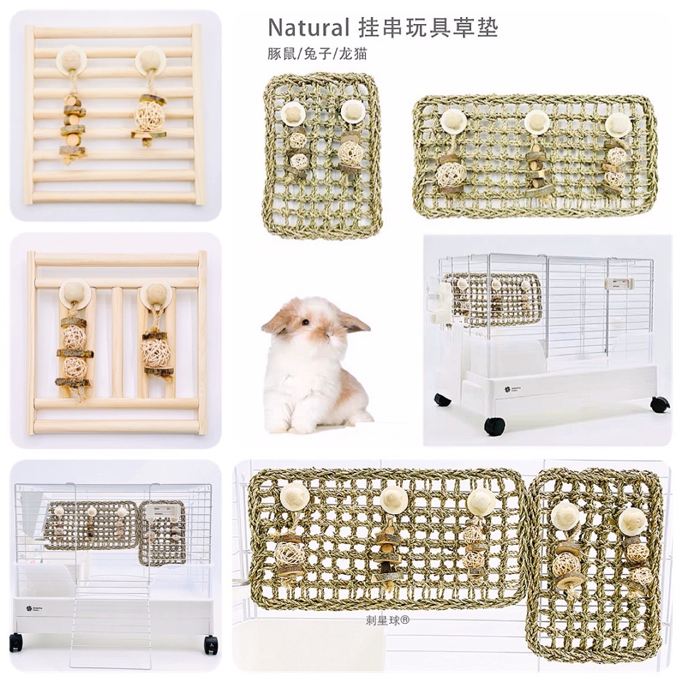 Thorn Planet Rabbit Dragon Cat Dutch Pig Protection Wood Grid Bar Grinding Claw Plate Apple Wood Nibbling Grass Choreography String Grass Rack