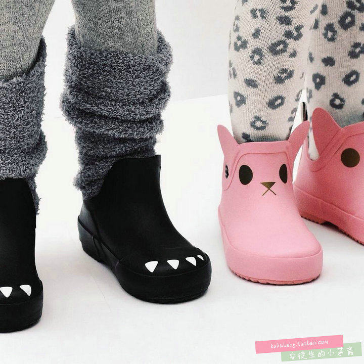 2019 new products Ins exploits Boxb homage children cute handmade rubber eco-friendly rain boots Rain shoes