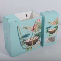 Jianlian lotus seeds 1 kg packaging box LOGO custom bowl lotus packaging Jiangxi white lotus gift bag Wuhan lotus root powder