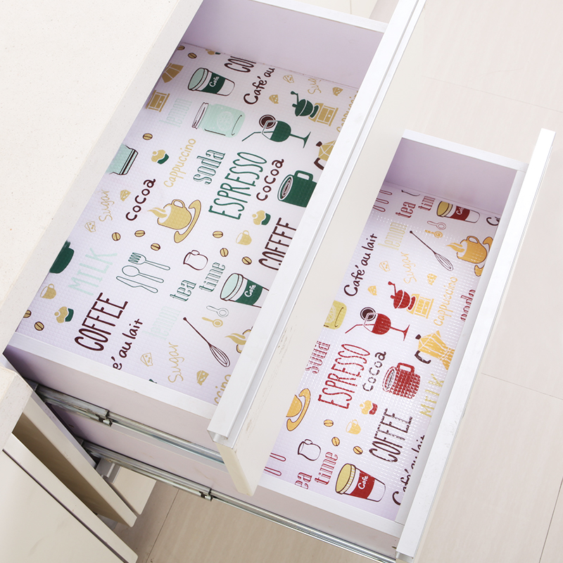 Creative Korean version cute drawer pad paper printed overall cabinet dust anti-damp cushion can cut with rolls of drawers pad paper