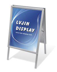 32mm right angle aluminum alloy four-sided open type A-shaped double-sided display frame frame