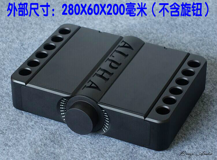 All aluminum CNC fine processing Italian amplifier machine 65%size all aluminum main case model suitable for DIY small amplifier