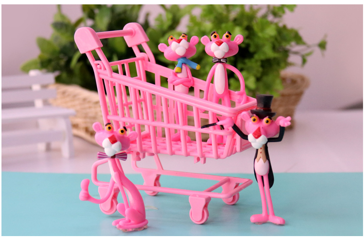 Blind Box Blind Bag Dalang Pink Leopard Nhảy Tiger Little Doll Cô gái Trái tim Trang trí máy tính để bàn Trang trí bánh sinh nhật trang trí phòng khách nhà ống