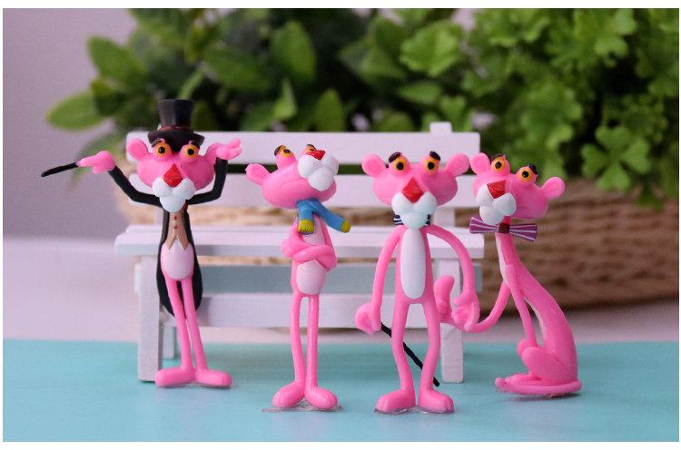 Blind Box Blind Bag Dalang Pink Leopard Nhảy Tiger Little Doll Cô gái Trái tim Trang trí máy tính để bàn Trang trí bánh sinh nhật trang trí phòng khách nhà ống