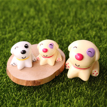 Micro landscape small ornaments doll cute fat dog doll resin crafts model animal desktop accessories decoration