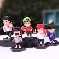 Q Version Chaofu Dunk Basket Master Paparazzi Xiangbei Cherry Wood Flower Dau Stream Sichuan Maple Puppet Model Hands on Desktop Little Pendulum Pieces