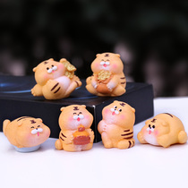 Cartoon Fat Tiger Blind Box Handmade cute resin Little Tiger Desktop Decorative Pendulum company event Small gift Gift