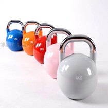 Kettlebell gym home mens competitive training steel overall welding female personal trainer recommended hand grabbing and lifting exercise