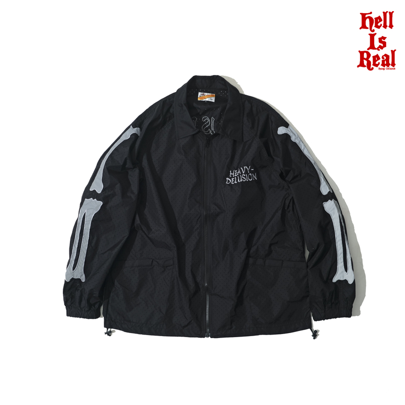 H-D Hell Is Real Spf50 Sun Protection Breathable Lightweight 3m Reflective Night Visibility Bone Jacket