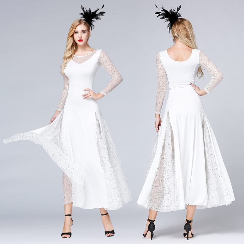 TID Women's Ballroom Waltz Modern Dance Dresses Competition Dancewear