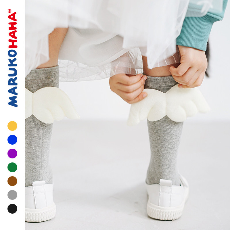 MARUKOHAHA boys and girls spring and autumn socks cartoon cute baby socks