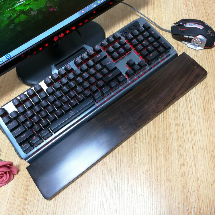 Mechanical keyboard solid wood hand care wrist pads Wrist Trust 104 Palm Care Wood please 87 key