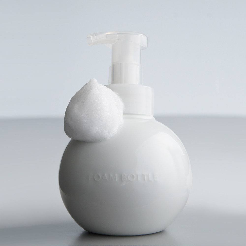 Japan imports LOLO ceramic white handwashing liquid bottle foam replacement bottle saliu toilet bathroom storage-Taobao