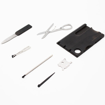 Multifunctional knife card outdoor camping survival tool card