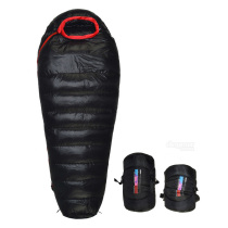 Outdoor Adult Super Light Mummy Down Sleeping Bag Camping Thickened Warm Anti-Cold Duck Suede Sleeping Bag