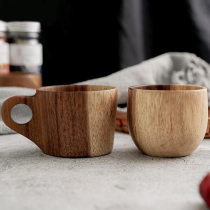Acacia wood coffee cup solid wood hand Cup solid wood Tea Cup support single piece lettering service