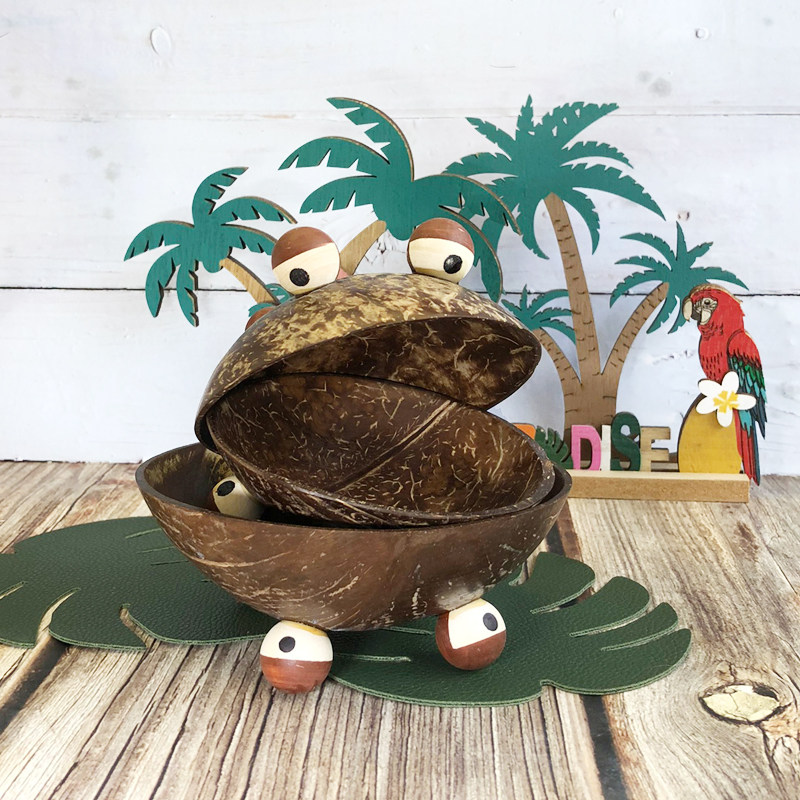 New product : Pastoral wind in coconut shell sauce sauce sauce sauce cute dish dip dish