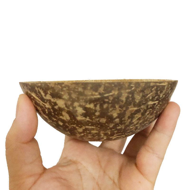 Coconut shell tableware mini small coconut shell bowl ice cream bowl can be customized logo