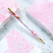 Morning light metal gel pen cute lady signature pen water pen pen office high-end business students with 0 5mm Black