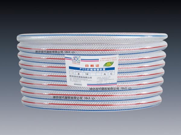 PVC modern reinforced pipe Fiber line pipe Snakeskin pipe Plastic hose Water pipe Weifang Modern Times brand