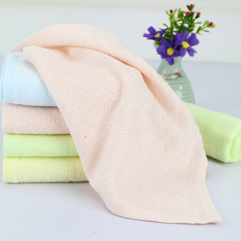 (From 5) Jie Liya Bamboo Fiber Square Small Square Children's Towel Adult Embroidered Square