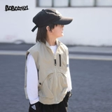 博博猪 Детский весенний жилет, летняя одежда для мальчиков, детская одежда, в американском стиле, тренд сезона, в корейском стиле